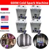 4pcs 600W Cold Spark Machine Ti Powder DMX Cold Spark Fountain Machine Remote Cold Cold Fireworks Machine Bold