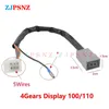 4/5 Gears LED Digital Gear Indicator 5Wires 6Wires Motorcycle Scooter Display Shift Lever Sensor 100cc 110cc 125cc 150cc 200cc