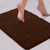 Carpets 1PCS Chenille Bathroom Non-slip Floor Mats Solid Water Absorption Bathtub Washbasin Mat Toilet Rug Plush Foot