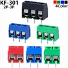 10/20/50pcs/lote kf301-5.0-2p kf301-3p kf301-4p phit 5.0mm pino reto 2p 3p parafuso PCB Block Conector azul verde verde
