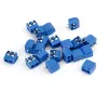 50st KF350-2P 3P 3,5 mm 300V 10A Pitch 2 3-stift splicerbar plug-in PCB-skruvterminalblockkontakt för 24-18 AWG-kabel KF350