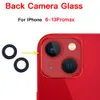 Voor iPhone 6 6p 6s 7 8 Plus X XR XS 11 12 13 Mini Pro Max vervangende achterkant achteruit camera -lensglas met lijm verwijder gereedschap