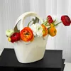 Vases Ins High Beauty Ceramic Vase Decoration Panier de décoration du salon du salon Arrangeur de fleurs décor
