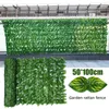 Decorative Flowers 1 Artificial Leaf Screening Privacy Fence Roll Wall Landscaping Bar Garden Wedding Decoration