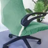 Stoelbedekkingen Solid Color Office Cover Set met hoofdsteun Water Werent Management stoel voor uitvoerende stoelen