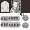 Toalety Covers 4pcs Poduszka 2pcStop -bufory odpornościowe zderzaki zastępcze podkładki łazienkowe Akcesoria łazienkowe