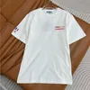 Damen-T-Shirt-Designer 2024 Spring Classic Logo Dreieck Red Stripe Letter Kurzärmeled T-Shirt C2U4