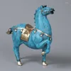 Decorative Figurines Statue Horse Sculpture Resin Home Decoration Accessories Chinese Style Living Room Office Decor