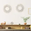 Tapestries Round Macrame Wall Hanging Tapestry Hand Woven For Home Decoration External Diameter Tassel 34cm