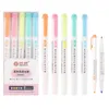 5pcs Farben Set Highlighter Stifte doppelseitige Süßigkeiten Farbe Manga Marker Pastell Highlights Set Stationerie