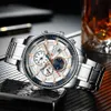 Wristwatches Mens Fashion Stainless Steel Top Luxury Casual Time Quartz Mens Watch