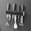 Rackage à couteau Cuisine murale Conteneur de rangement de couteau Multifinectional Home Kitchen Kitchen Tool Boîte de rangement