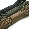 30 Meter grün schwarzes Paracord 550 Klettern Lanyard Zeltseil 4mm 7 Standmesser Paracord Überlebensarmband zum Wanderncamping