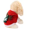 Dog Apparel Winter Warm Clothes Christmas Elk Plush Coat Hoodies Pet Costume Jacket For Puppy Cat Cute Chihuahua Small Clothing