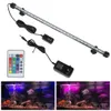 Aquarium Submersible Lamp 28cm 48 cm fjärrkontroll Vattentät EU Plug Dekorativ belysning Fish Tank Light Bar 5050 RGB LED