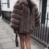 QNPQYX Mink Coats 여성 겨울 최고 패션 핑크 가짜 모피 코트 우아한 두꺼운 따뜻한 외부웨어 가짜 재킷 Chaquetas Mujer