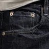 Heavy autumn jeans, men's straight denim, red-eared cattle, Amikaji tapered trousers