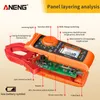 ANENG ST185 Multimeter 4000 Counts True RMS 200A Ammeter Voltage Tester Hz Capacitance NCV Ohm Diode Test Digital Clamp Meter