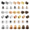 100-500 st gummi örhänge Back Stopper Earnuts Stud Supplies för smycken Tillbehör DIY örhänge Bullet Tube Ear Plugs