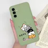 Étui du téléphone portable pour Samsung Galaxy A24 Nouveau Souri individuel Face Silicone Matte Couverture pour Samsunga24 Galaxya24 Un pare-chocs 24