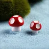 Dekoracyjne figurki kolorowe grzyby miniaturowe bajkowe domy ogrodowe domy dekoracja mini rzemieślnicze mikro krajobraz dekoracja akcesoria