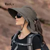 Chapeaux d'été pour femmes en plein air UV anti-cou de protection du cou soleil Visors de pêche à la randonnée largeur châle Suncreen Tail Cap 240403