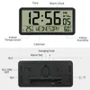 ЖК -дисплей цифровой будильник с часовой батареей, работа, электронный маленький часовой температура в помещении.