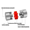 D20L25 Three jaws coupler D20 L25 BW aluminum plum flexible spider coupling motor red rubber pad 6 6.35 8 10 mm V-CORE 3 5X8