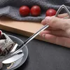 Cuillères à thé en acier inoxydable Creative Phel Coffee Spoon for Ice Cream Dessert Scoop Fruit Fork Table Vole des couverts de cuisine