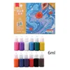 Kit de pintura de mármore aquático para meninos de atividades de projeto de arte de menina não-tóxicas 6/12pcs