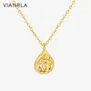 Chaines 925 Silver Silver 18K Gold Chain Drop Pendant Collier Bijoux délicats Bijoux en gros marchands