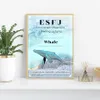 110 Personalità ISFP ENTP ESFJ Poster tela dipingendo animale panda orso fox meerkat motivazionale arte da parete per bambini decorazioni per la casa