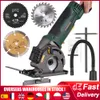 480W Mini Electric Circular Saw 3700RPM With Laser Guide Scale Ruler Vacuum Port 3 Blades 85mm Handheld Electric Saw for Cutting