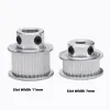 1pcs MXL Timing Pulley 40 ~ 80Teeth Abbassamento 5 ~ 20 mm BF Tipo in alluminio Larghezza ruota della puleggia sincrona 7 mm 11 mm