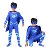 Kids Cannor Grey Amaya Blue Red Jumps Costumes Costume de cosplay avec masque pour les yeux pour les combinaisons de fête d'Halloween Carnival Halloween