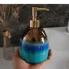 Flüssige Seifenspender Gradientenfarbe Keramik Multifunktion Home Badezimmer Zubehör Shampoo Flasche Hand Hand