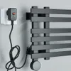 Schwarz/weiß/grau elektrisches Heiztuchregal Thermostatische trockene Badezimmer Touch Digitale Display Handtuch Wandmontage Sparen Elektro