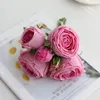 Decorative Flowers Moisturizing Rose With Wet Feeling Wedding Ceremony Holding Fake Bouquet DIY Home Garden Decoration Artificial