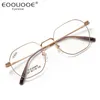 Lunettes de soleil Frames Fashion Retro Square Eyewear Ultra Light Pure Titanium Spectacle Myopie Optical Prescription Eyeglass Man Woman