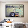 Abstract Banksy Life è breve, CHILL THE OUT Street Art Painting Funny Monkey Graffiti Poster Wall Art Picture Decor Home Home