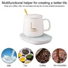 Tazze piatti di tazza di tazza riscaldatore a 55 gradi Ceramic tazza più calda USB Smart Termostatico riscaldamento Termine Coffee latte per il regalo di compleanno di Home Office