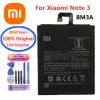 2024 ans BM3A XIAO MI Batterie de téléphone d'origine 3400mAh pour Xiaomi Mi Note 3 Note3 Batterie de remplacement de haute qualité