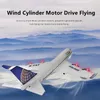 3CH 3D Stunt Roll Remote Control Glider 200M EPP Crash-resistent Material 2 startmetoder Fast RC-plan med LED-ljus