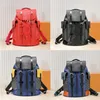 Luxury Designer Bag Christopher MM M23764 Black Backpack Men Women Red Epi Leather Travel Shoulder Bags