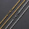 Cadeias de correntes de ouro de 5 mm Calhas de aço inoxidável Corrente de hifop de aço de jóias DIY jóias de jóias de jóias 16quot18quot20quot22q1695574
