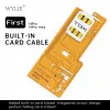 Wylie ny singel till dubbel inbyggd kabel för iPhone 14pro 15 14 pro max esim till dual sim inget behov separata dölj kortklistermärken