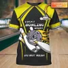 2023 T-shirt da uomo estivo più recente Nome personalizzato Nome Bowling 3D Shirt Stampato 3D unisex Casual Tshirt Gift per Bowling Player DW129