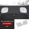 Car Audio Speaker Cover For Tesla Model Y 20-23 Interior Trim Sticker Door Loudspeaker Cover Under Seat Outlet Vent Trim