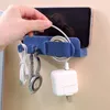 Организатор кабеля зажимы на стену монтажного мобильного телефона зарядное зарядное зарядное держатель Домохозяйство без пунша питания хранение шнур