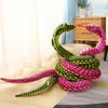 80170240cm Simulated Colorful Plush Toy Stuffed Animals Snakes Plushies Doll Funny Spoof Joke Soft Toys Home Decor 240411